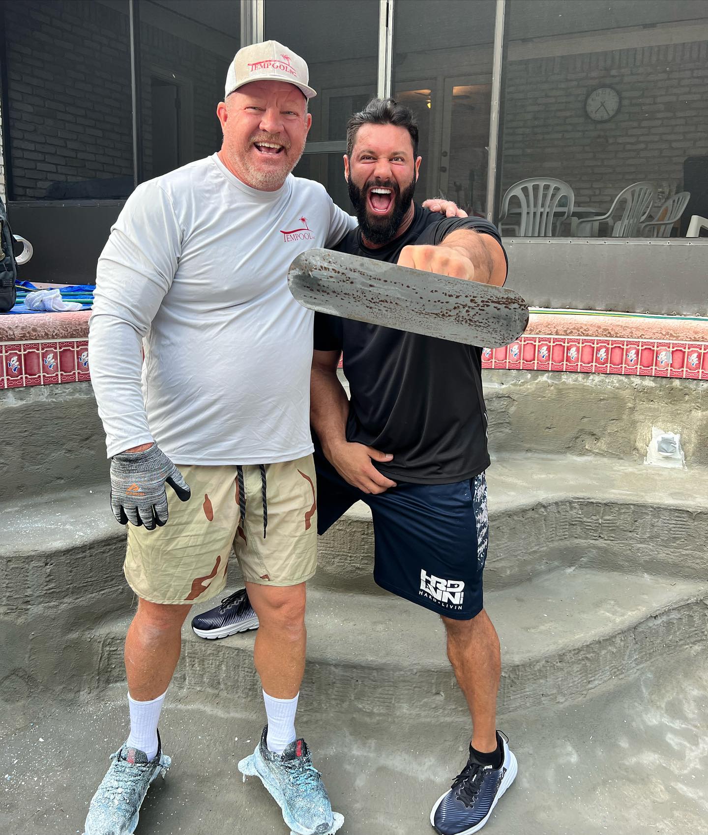 pool plaster training Jacksonville FL - A trainer demonstrating pool plaster techniques during a workshop in Jacksonville, FL