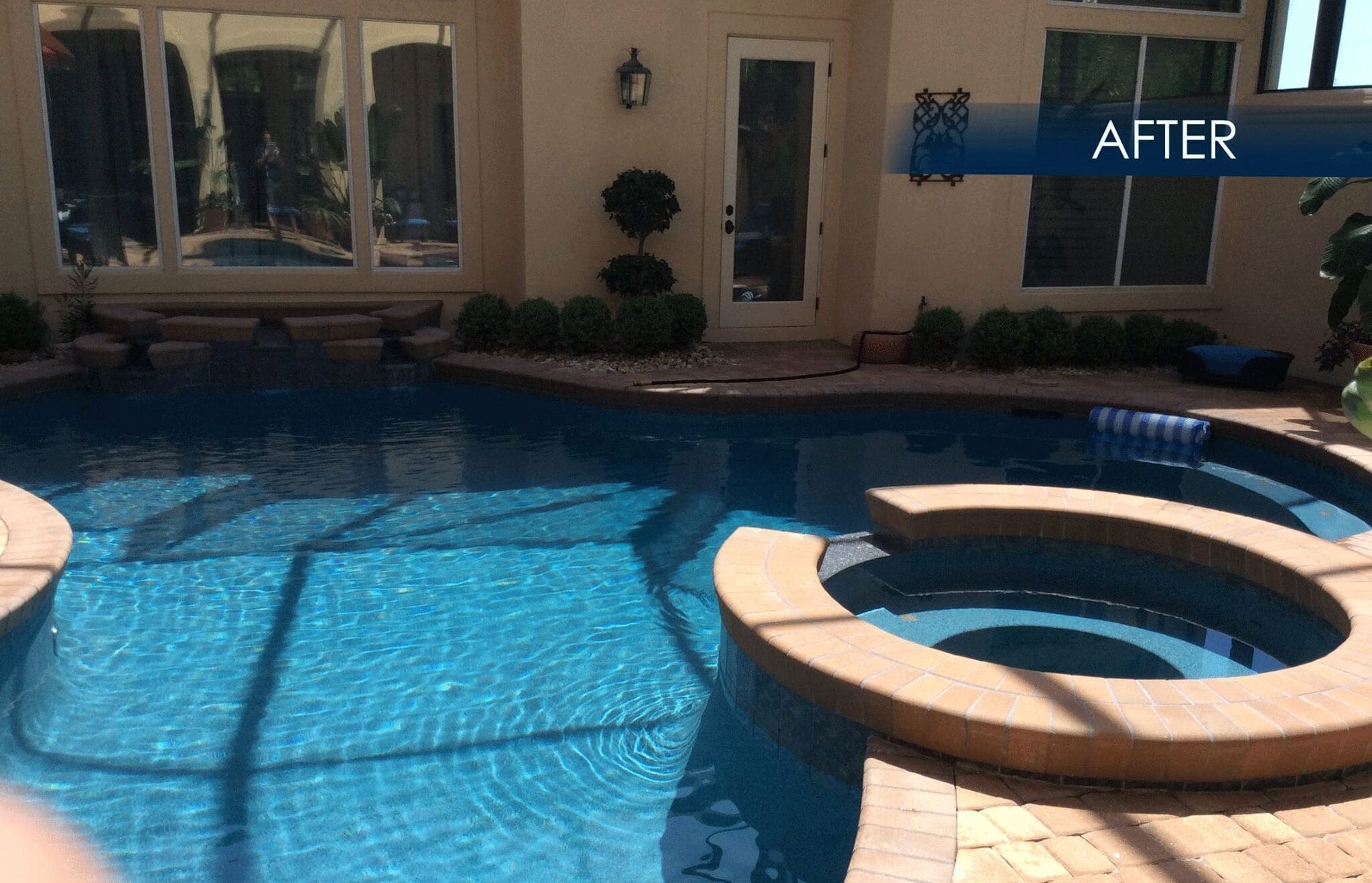 tempool–_0000_tempool_3_after Freshly plastered pool surface showcasing a smooth, clean finish, highlighting pool plastering Jacksonville FL services.