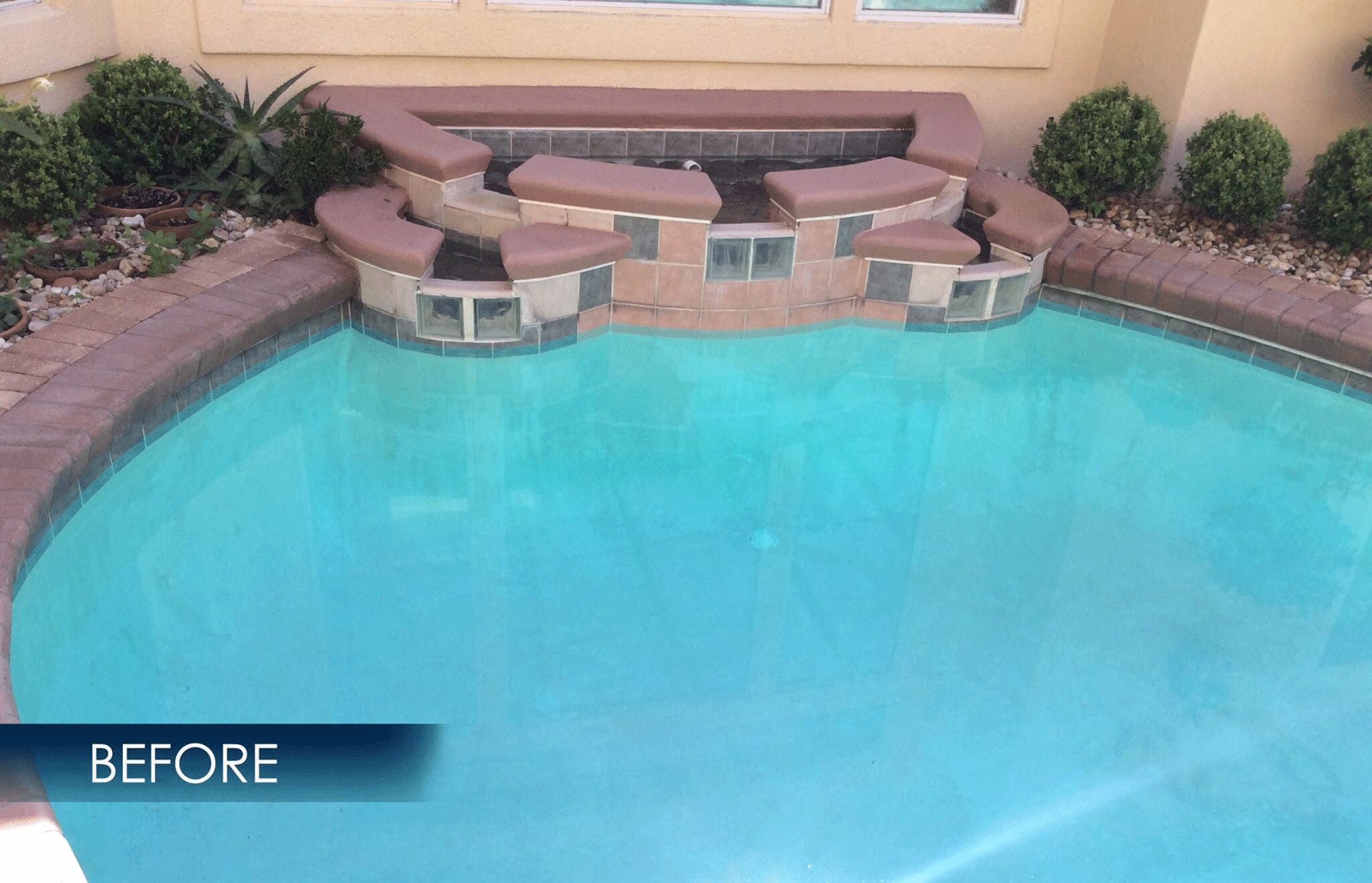 tempool–_0003_tempool_6_before pool plastering Jacksonville FL - Before pool plastering in Jacksonville FL, showing a worn, unplastered pool surface with vi