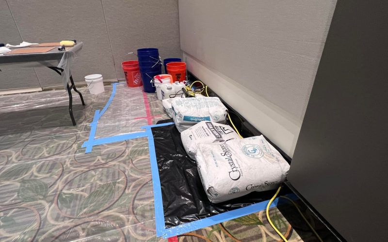 pool plastering consulting jacksonville fl - A close-up of freshly plastered pool walls, showcasing smooth texture and even f