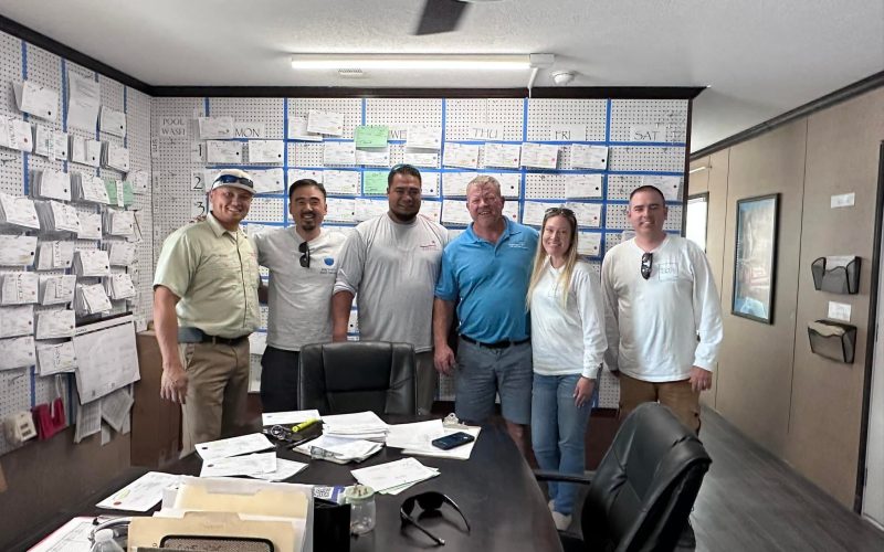 pool plaster training Jacksonville FL - A professional demonstrating pool plaster techniques during training in Jacksonville