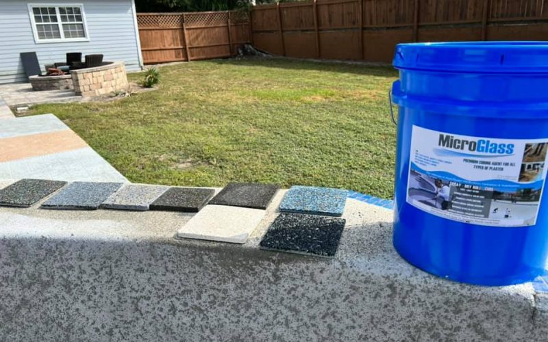 pool plastering consulting jacksonville fl - A close-up of freshly plastered pool walls, showcasing smooth texture and even f