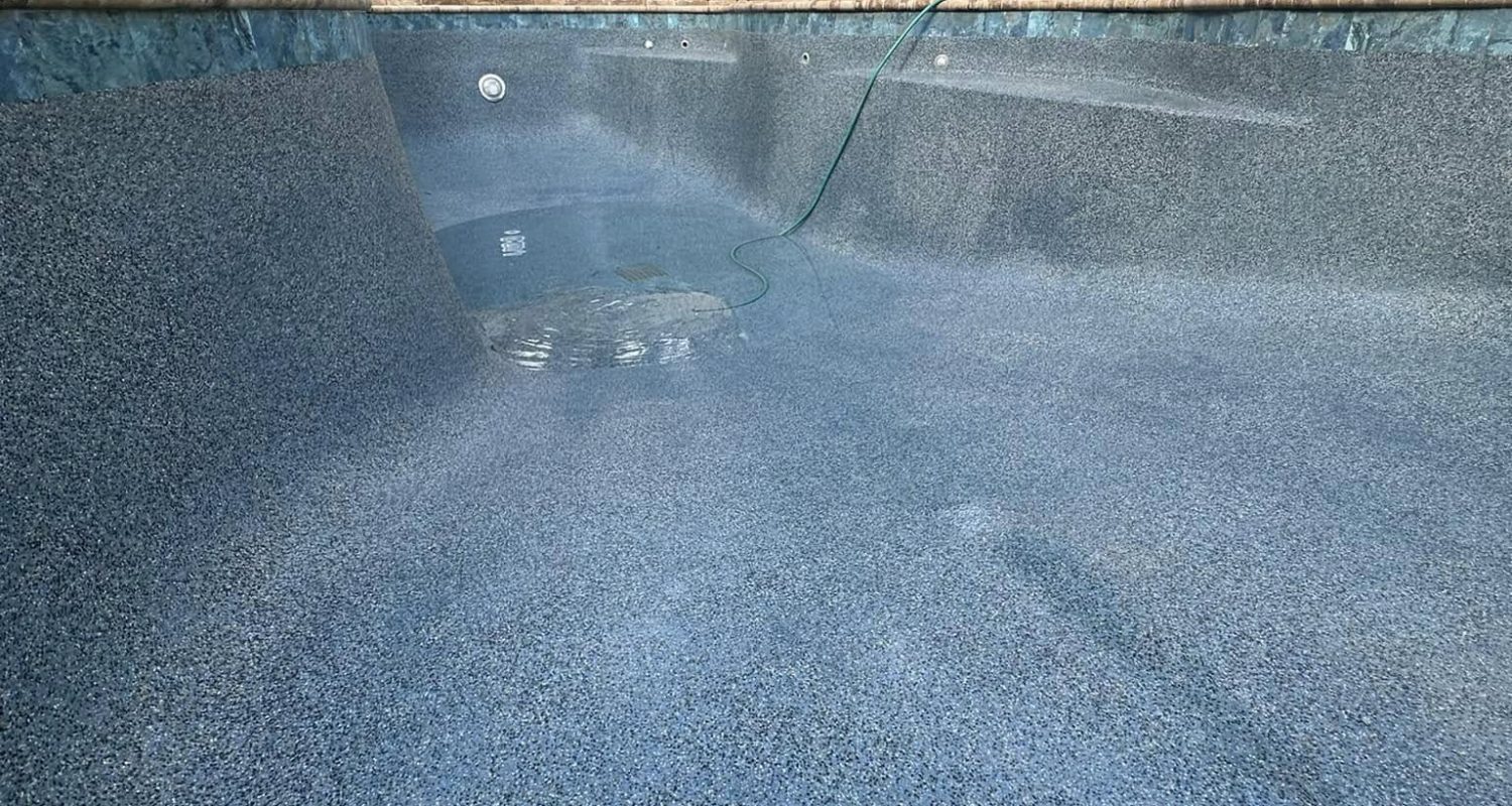 pool plaster product development Jacksonville FL - A vibrant pool with freshly applied plaster, showcasing the quality of poo